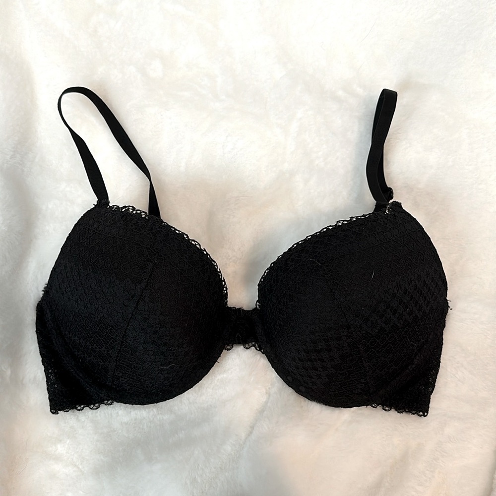 Black Lace Bra